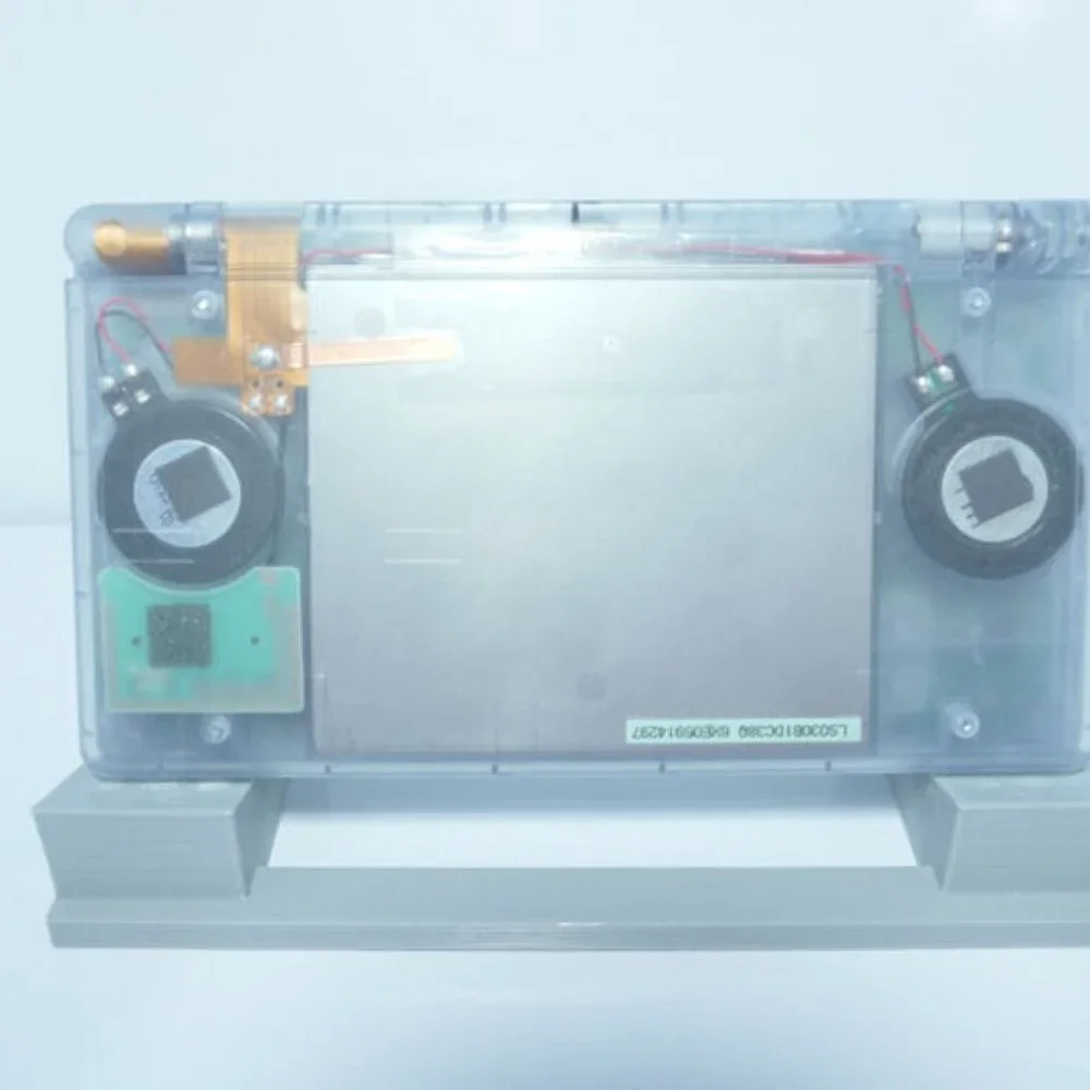 Nintendo DS Lite Transparent Clear Glacier Blue Handheld System with Charger